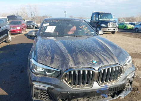 2020 BMW X6 M50I из США, поврежденный, VIN 5UXCY8C08L9B12708